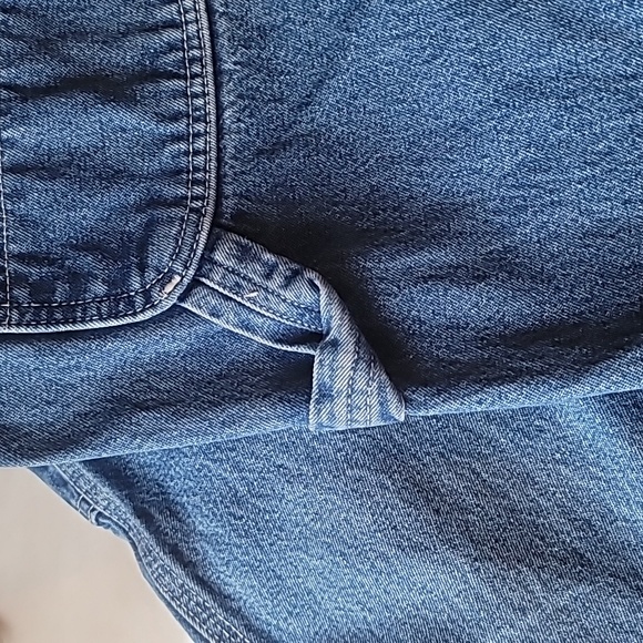 carhartt Men Vintage Workwear Overalls Loose Fit Carpenter Blue Jean 42x32 EUC - Picture 13 of 16